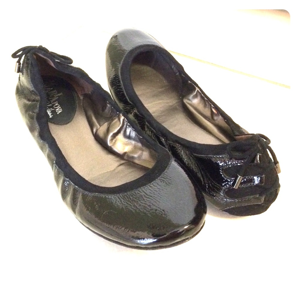 Cole Haan patent ballet flats